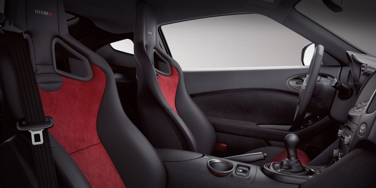Nissan 370Z NISMO Black Leather with Red Alcantara inserts