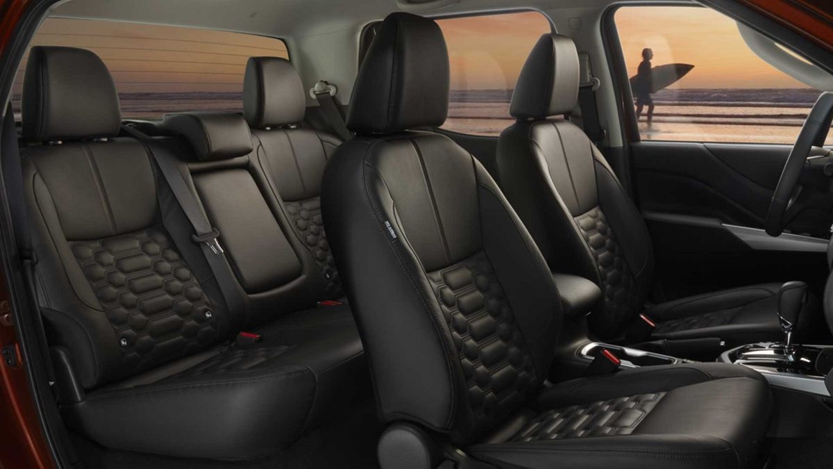 El espacio interior de Nissan Frontier 2026 es perfecto para llegar hasta donde quieras