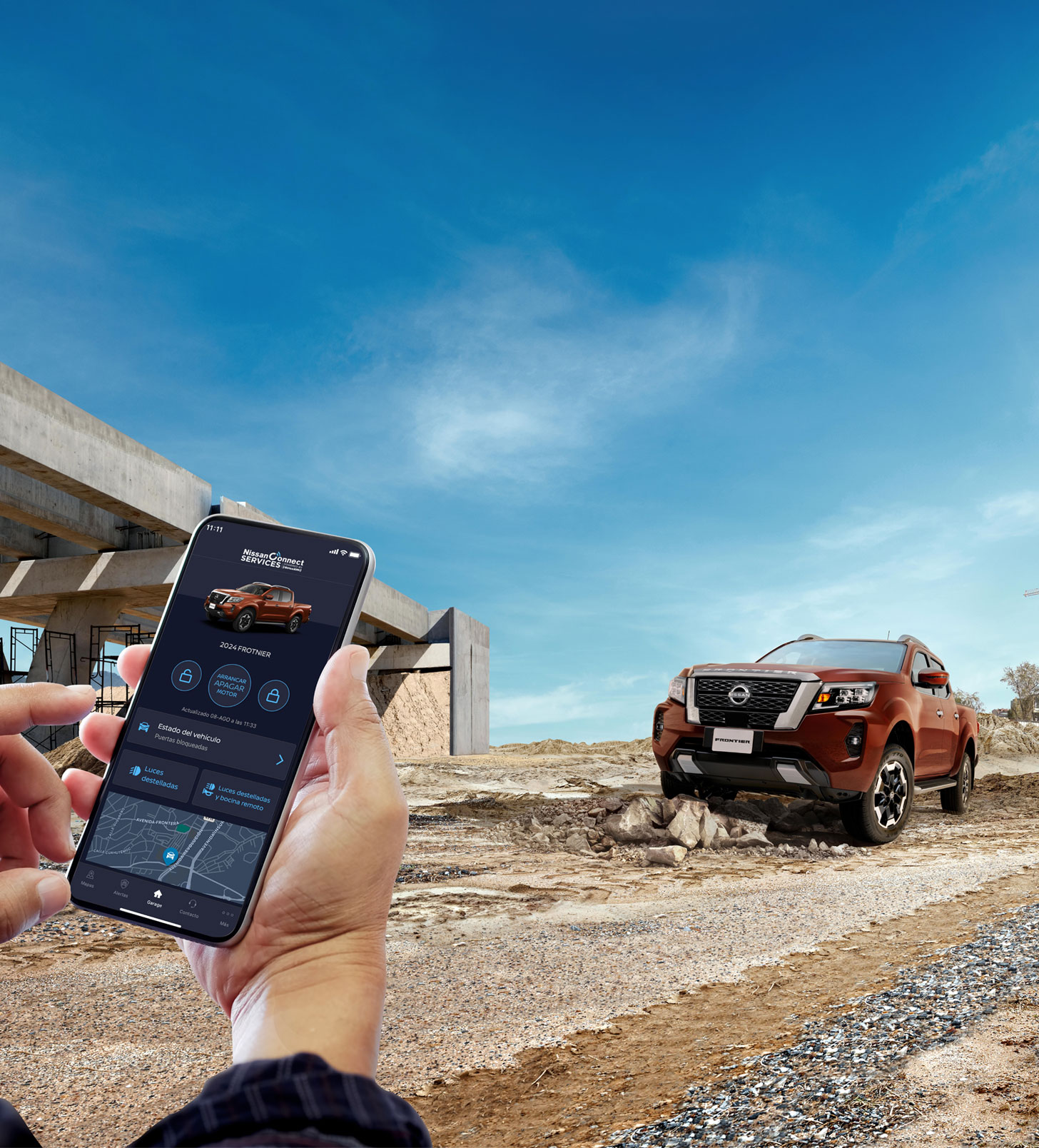 Manténte sincronizado a tu Nissan Frontier 2026