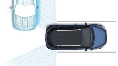 2022 Nissan Frontier illustrating intelligent lane intervention sensors
