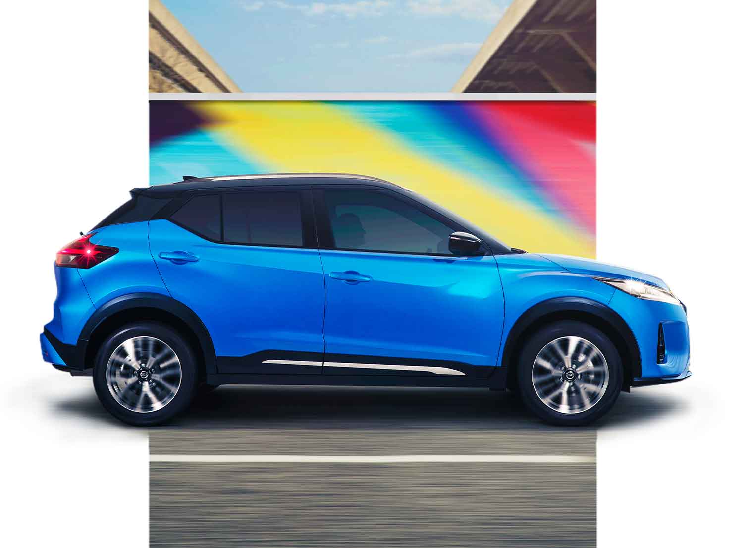Nuevo Nissan Kicks 2023 frontal nim tecnología