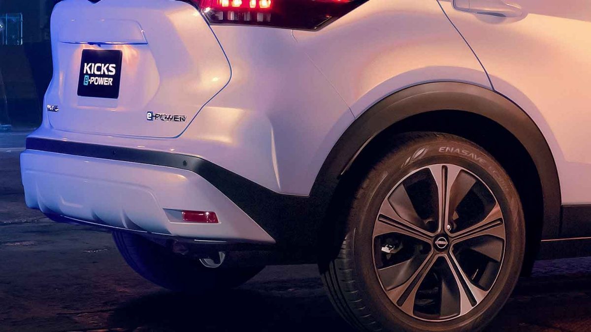 Nuevo Nissan Kicks e-POWER 2023 diseño exterior trasero