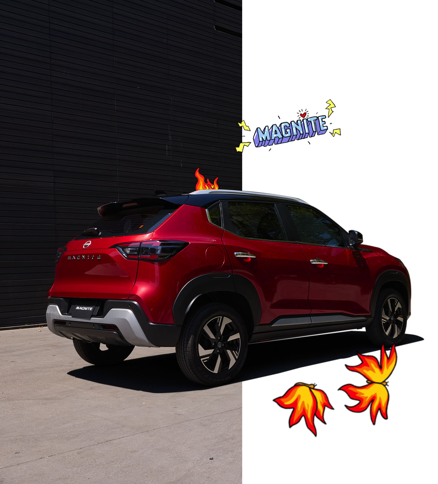 Conduce hacia las oportunidades de financiamiento con esta toma dinámica del Nissan Magnite 2025
