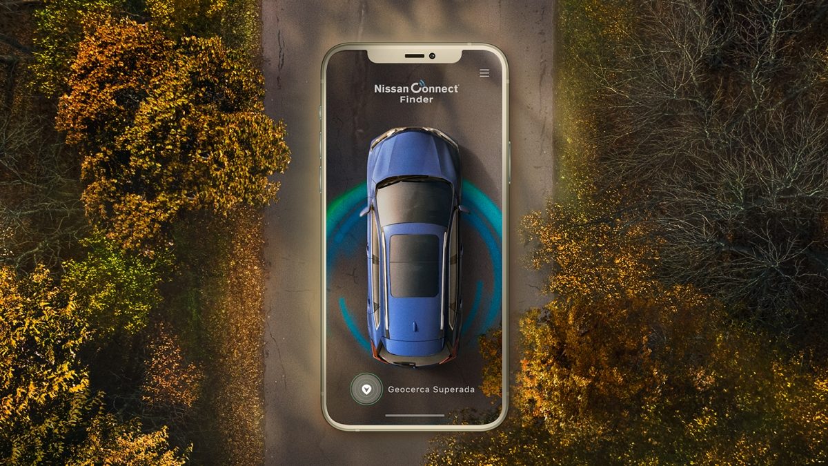 Vista ejemplificada de la localización de tu Nissan March mediante NissanConnect