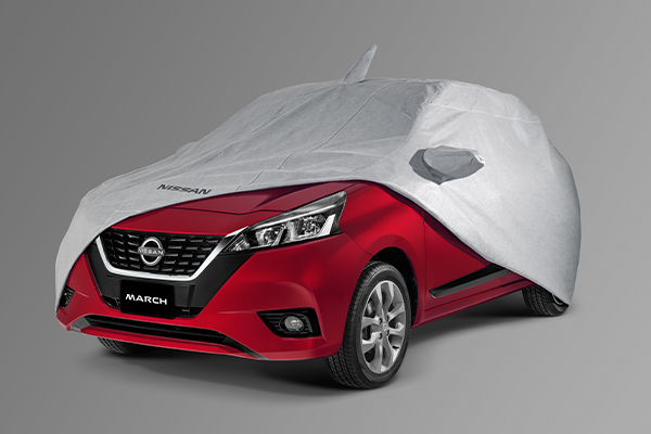 Detalle de la cubierta protectora para amplificar el cuidado de Nissan March