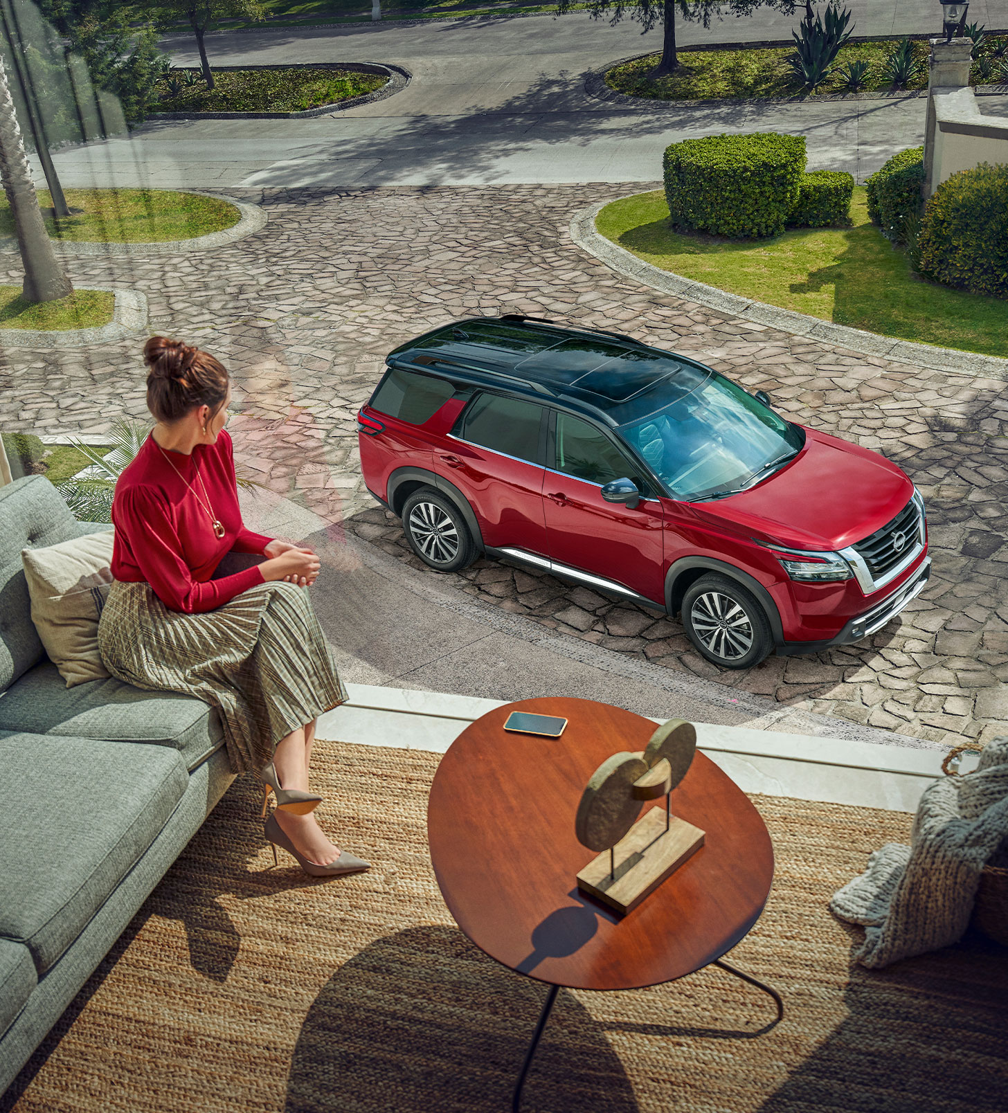 Estructura roja Nissan Pathfinder