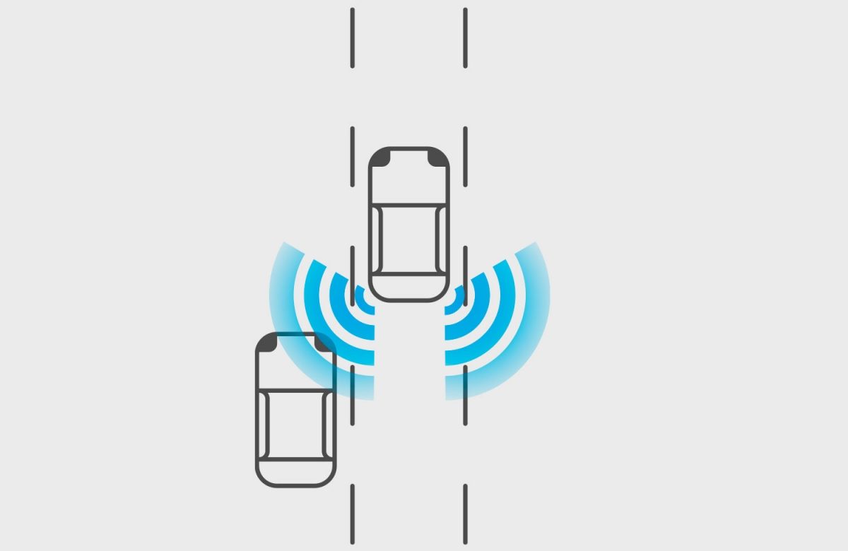 Gráfico de SUV con control inteligente de frenado