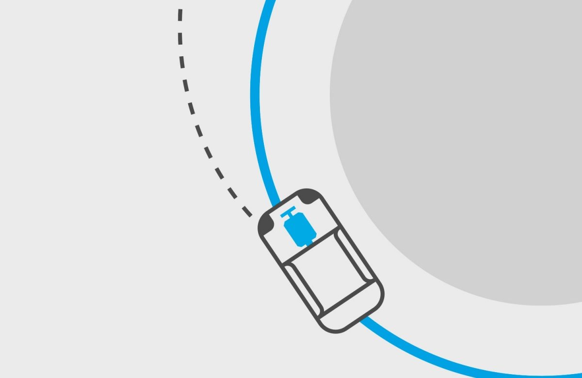 Gráfico de SUV con control de seguimiento inteligente