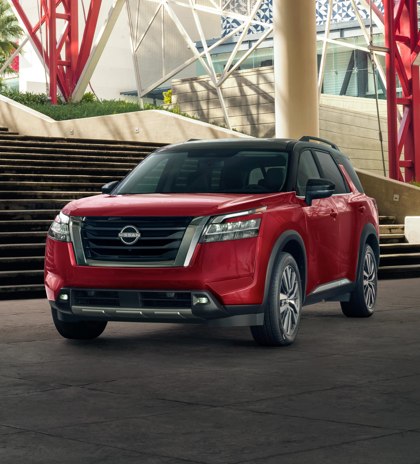 Estructura roja Nissan Pathfinder 