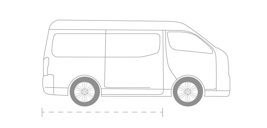 Dimensiones de Nissan Urvan 2023 Versión Panel