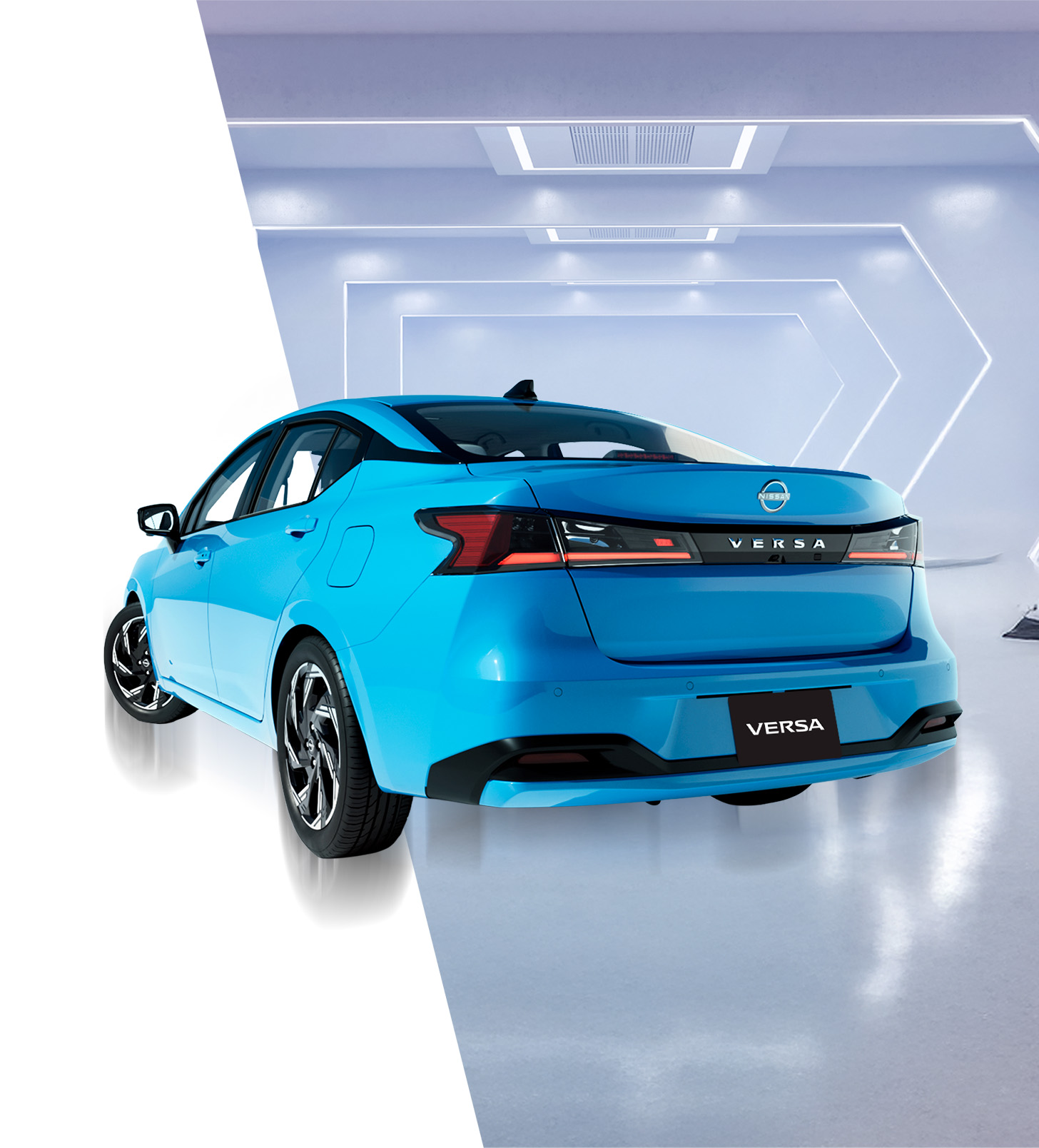 Tecnologías del Nissan Versa 2026 aqua blue