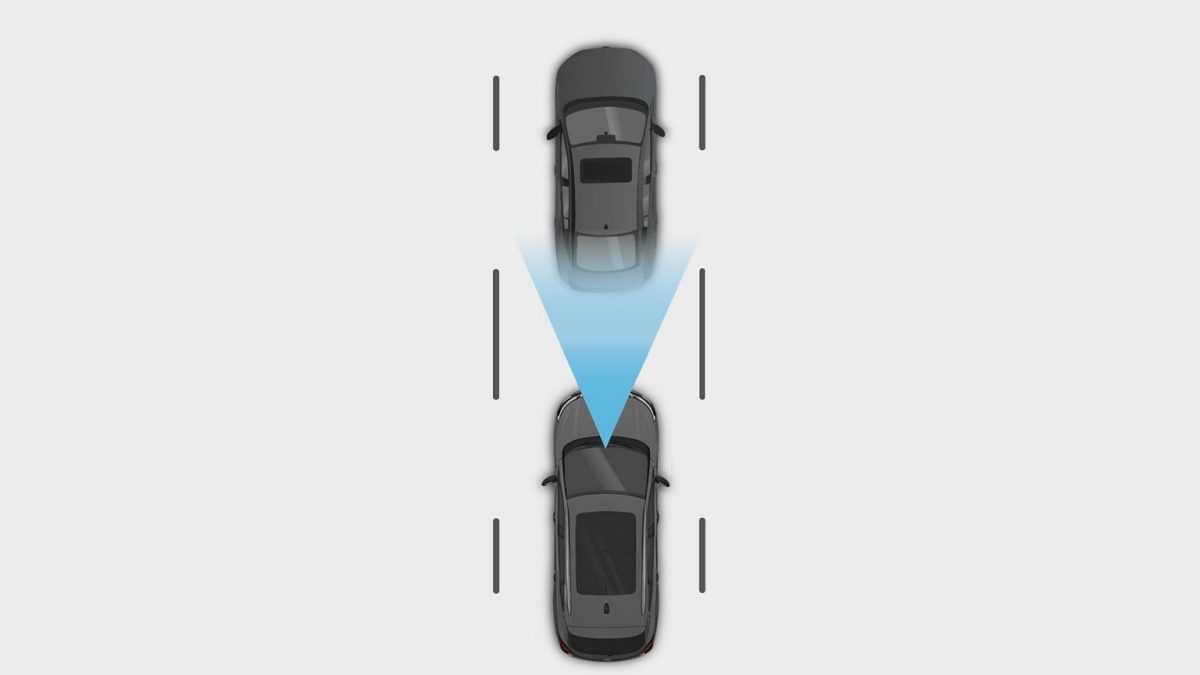 Icono de Nissan X-Trail 2026 mostrando como funciona la Tecnología de Alerta de Tráfico Cruzado