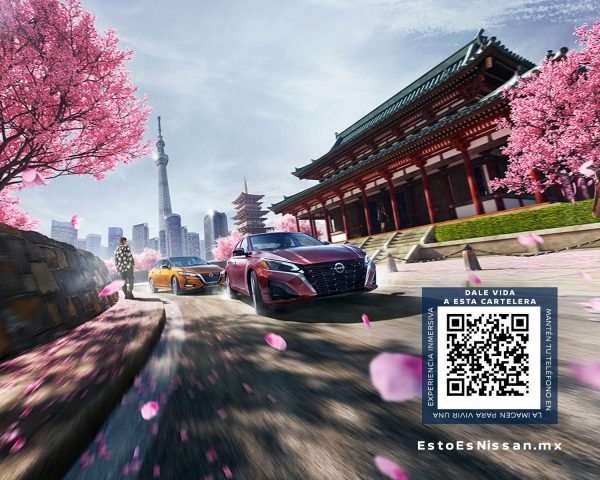 Sedanes Nissan código QR de realidad aumentada