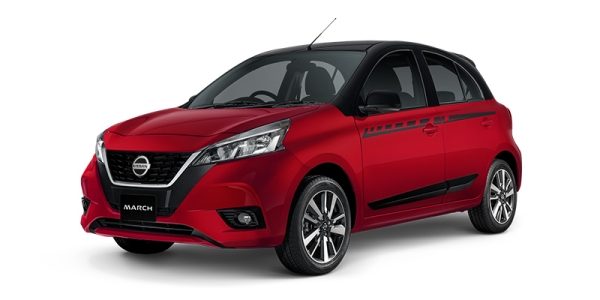 Nissan March 2021 color rojo