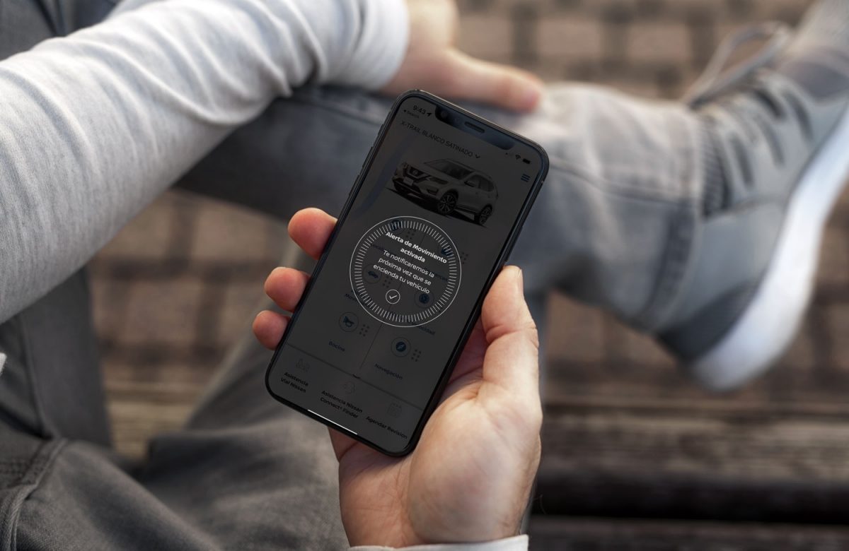 NissanConnect Finder alerta de movimiento