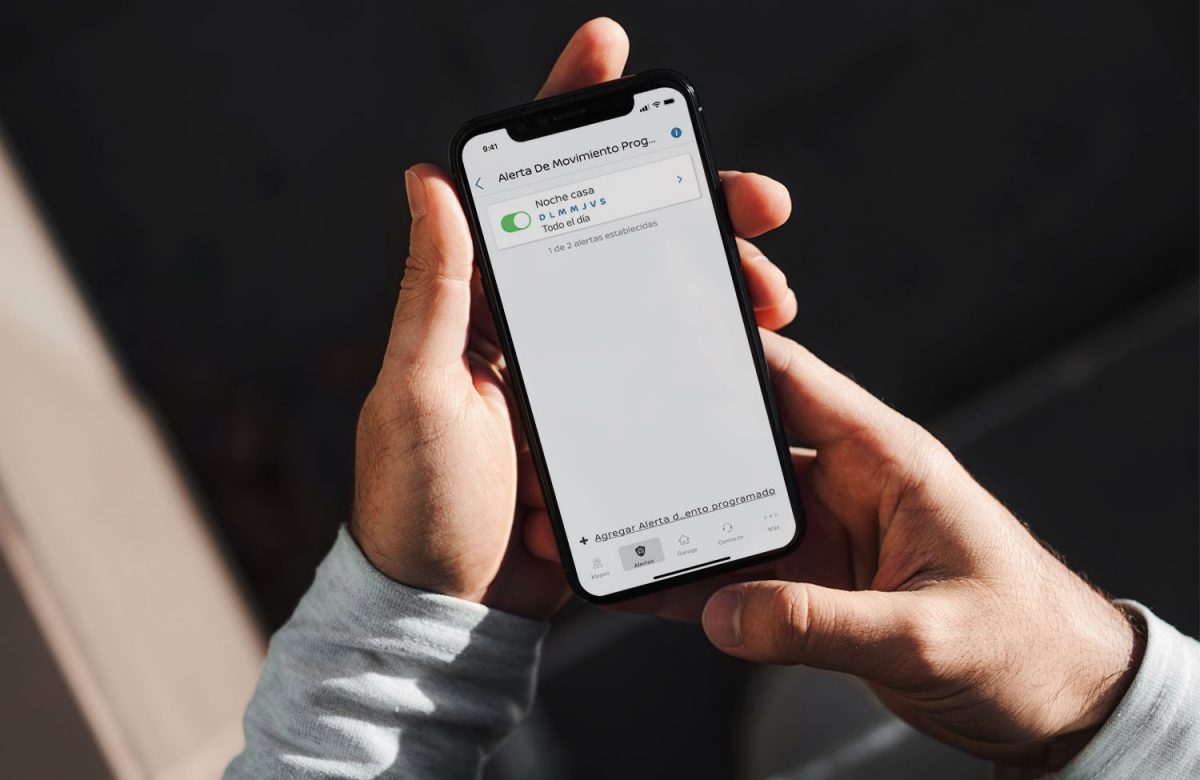 NissanConnect Services alerta de movimiento programado