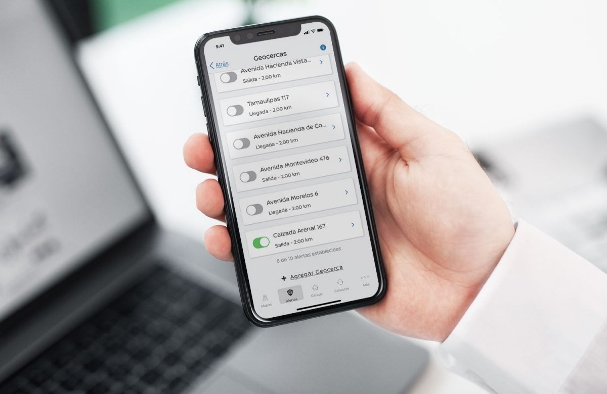 Recibe alertas con NissanConnect Services cuando tu Nissan salga de un límite establecido