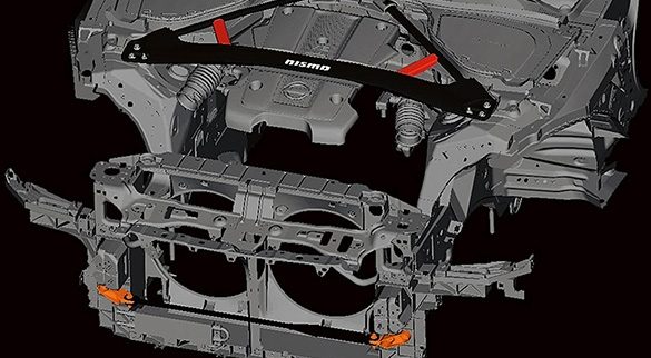 Chasis Nissan 370Z NISMO® con paneles anti-vibración