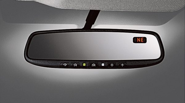 Espejo Retrovisor con Brújula y HomeLink